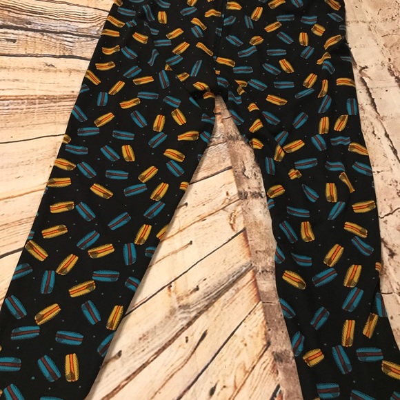 Lularoe TC Leggings Multicolor Print Macaroon - Picture 6 of 8